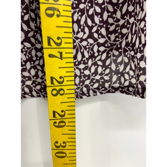 Vintage Loft Womens Floral Pintucked Ruffle Blouse Long Sleeve Size S - Picture 6 of 6